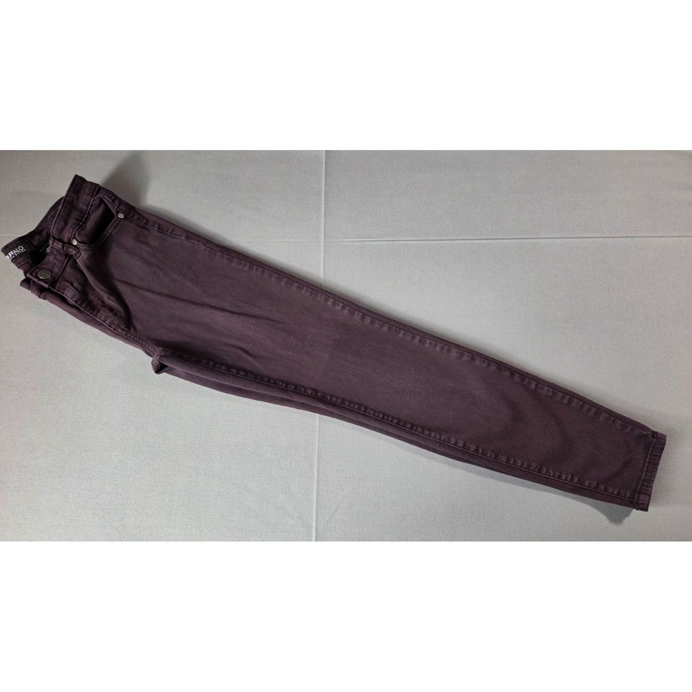 Buffalo Jeans Womens 2/26 Maroon Hanna High Rise Soft Stretch Skinny Pants - Picture 1 of 10